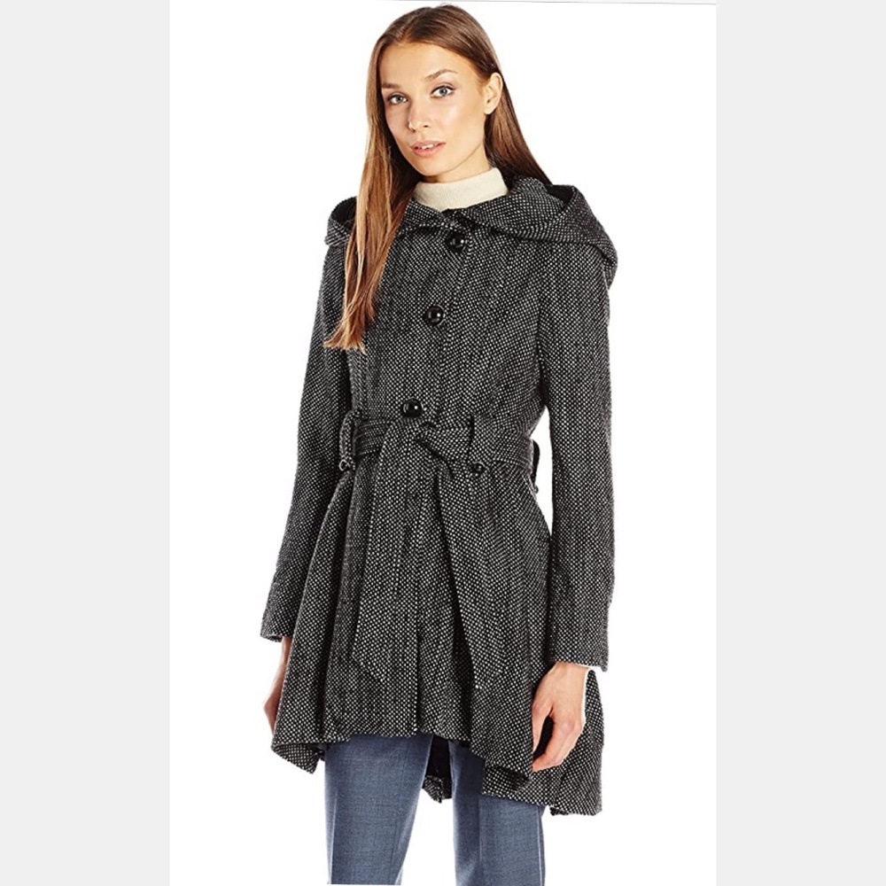 Steve Madden Hooded Skirted Coat - NWT